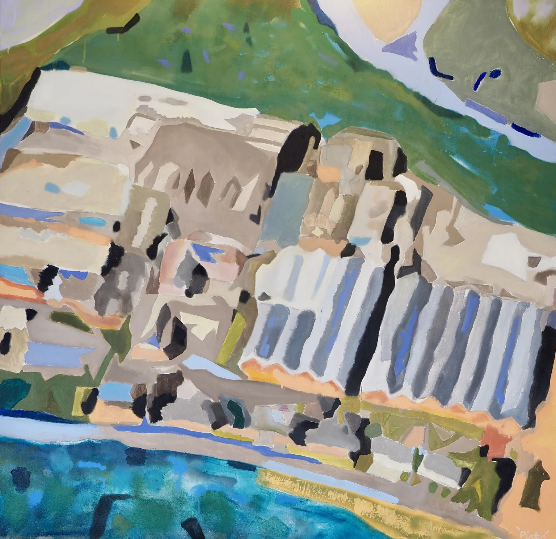Aerial study — oil on canvas