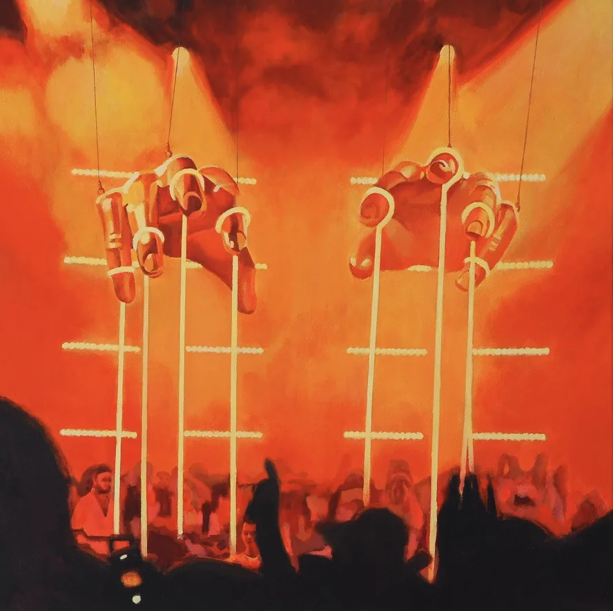 Prophecy II, mixed media on canvas